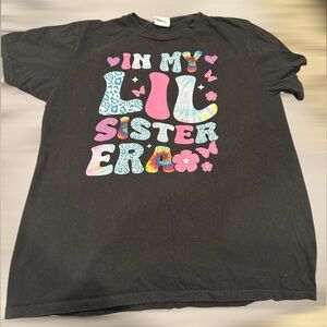 Kids youth Large personalized In My Lil Sister Era T-Shirt